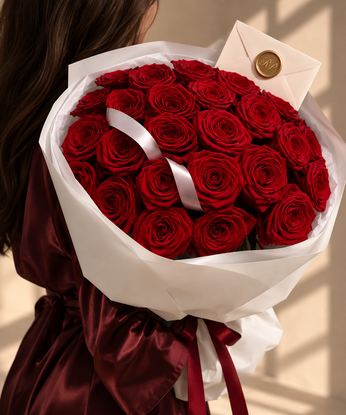 25 Premium Red Roses Bouquet