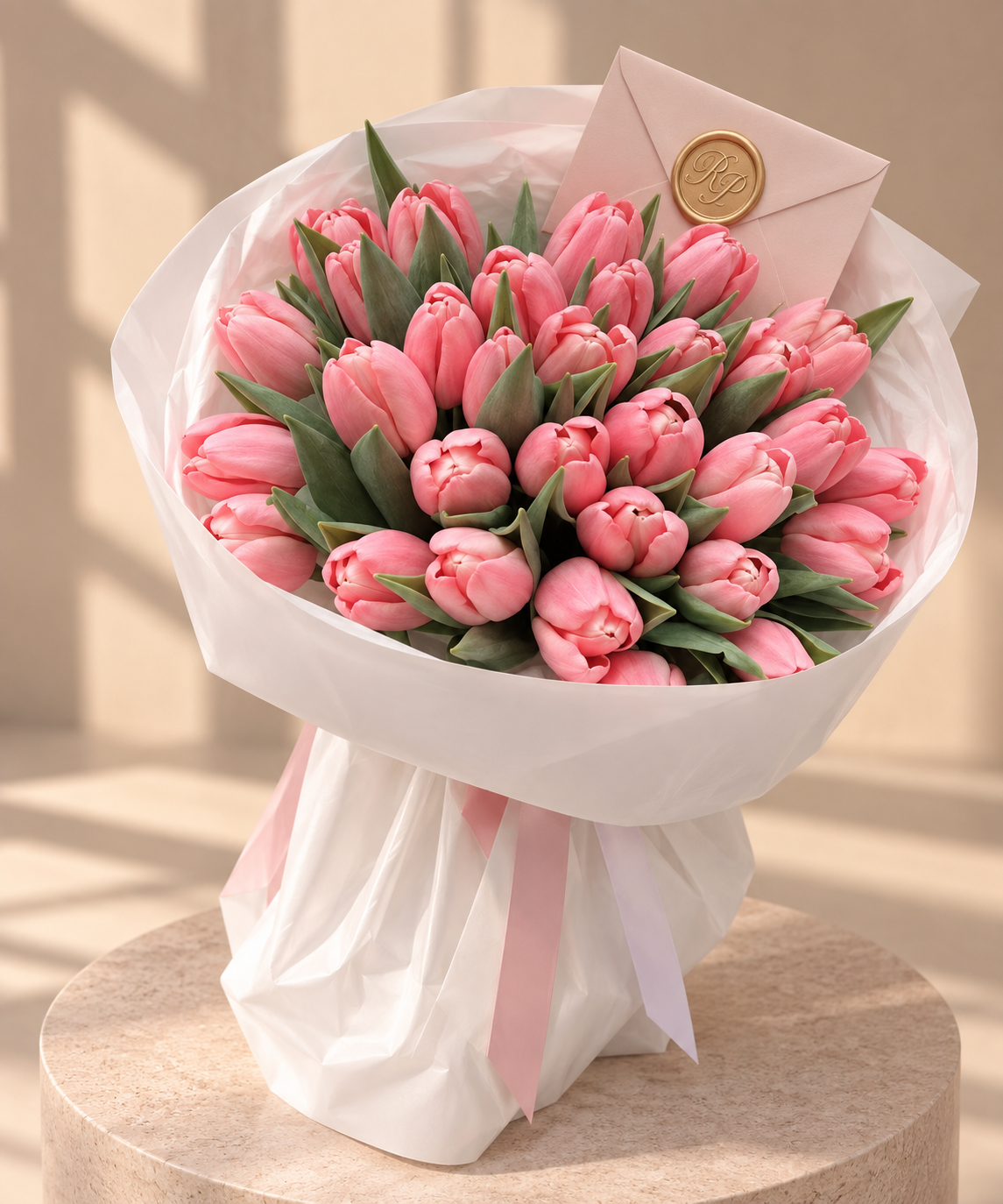 29 Pink «Printemps” Tulips