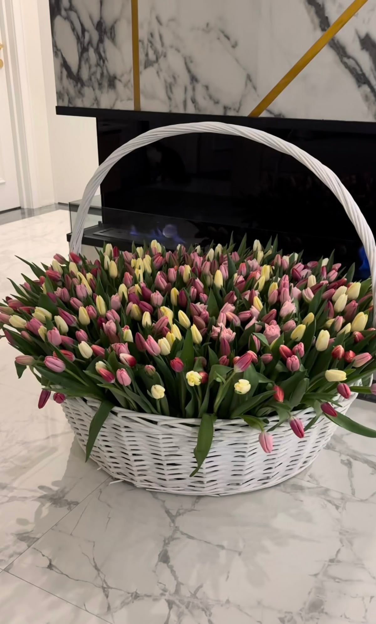 Huge tulips basket XL size