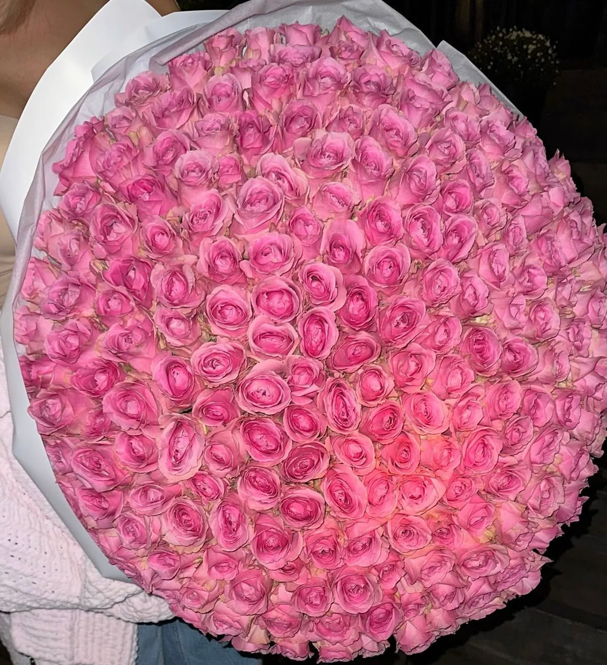 500 Pink Roses Bouquet