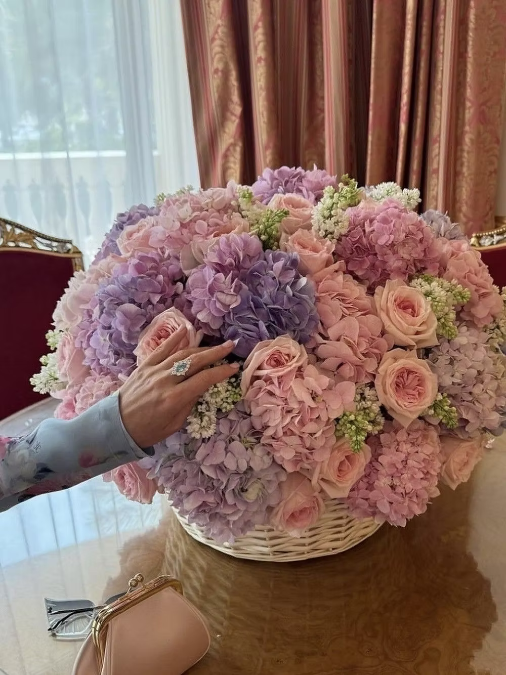 Lilac "Victoria" Basket