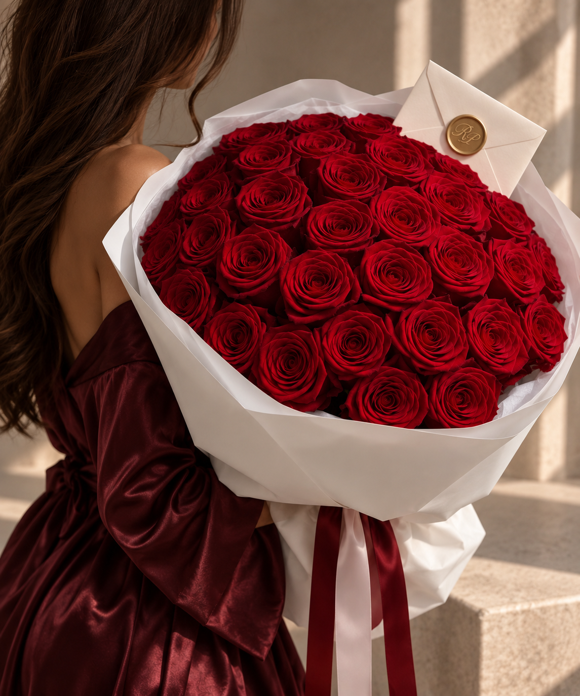 35 Premium Red Roses Bouquet